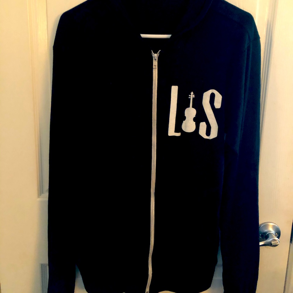 Bella Canvas light zip up hoodie L